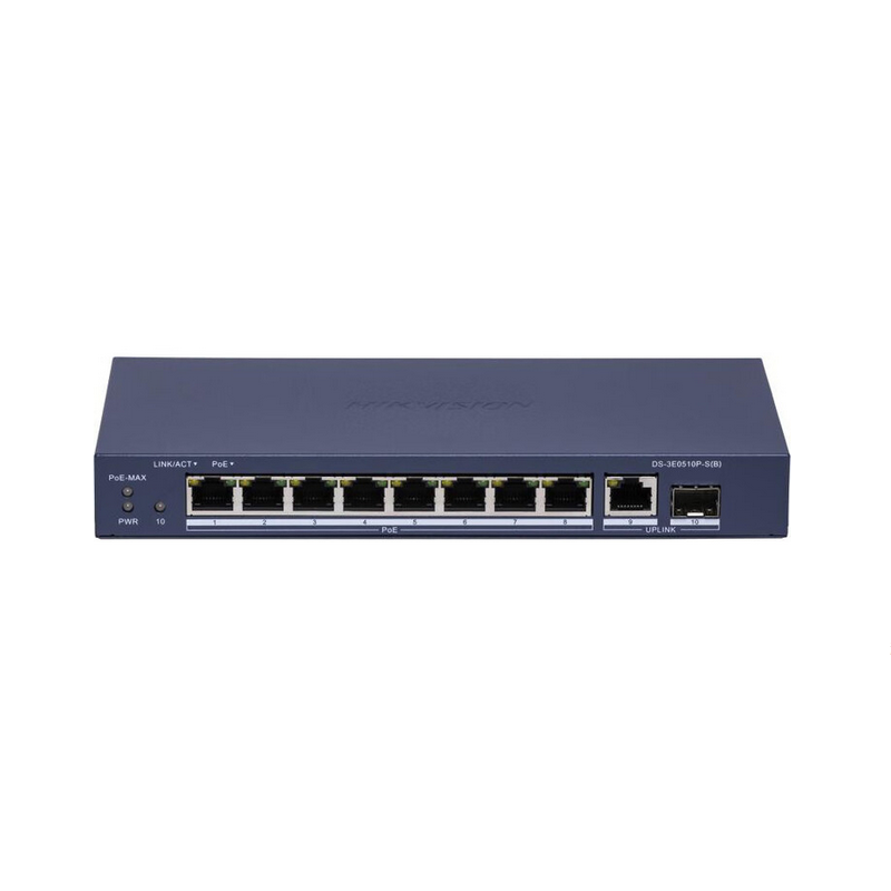 海康威视POE8口交换机DS-3E0510SP-S(B) 海康威视POE8口交换机DS-3E0510SP-S(B)